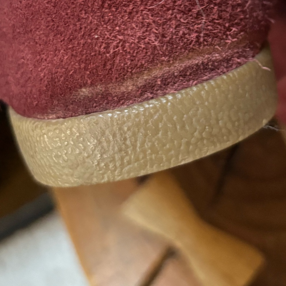 🏷 TOMS | Nepal Suede Boots w/ Faux Fur Lining - Womens 6.5, Red/Black/Blue - Picture 5 of 10